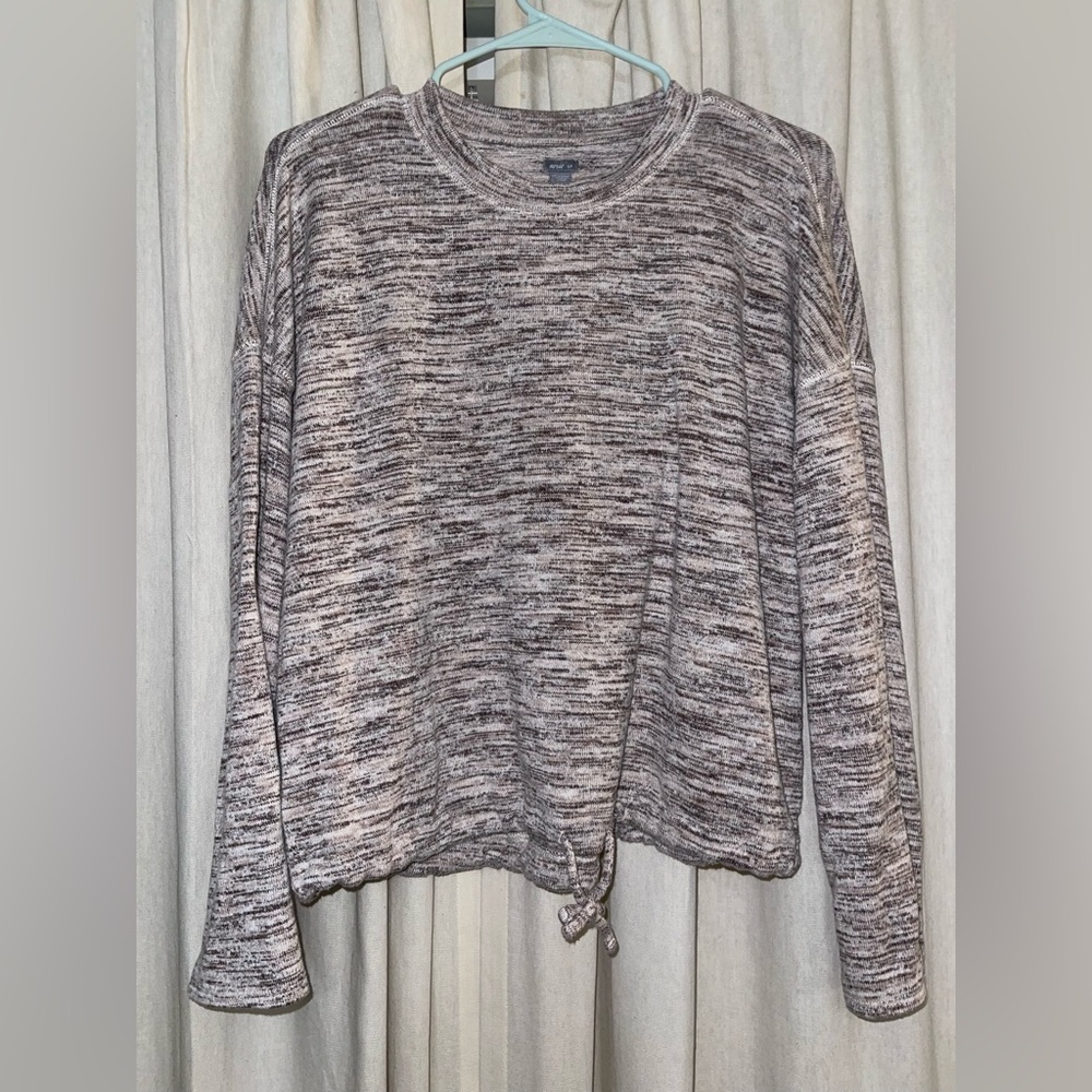 Purple Arie Tie Bottom Sweater Size S